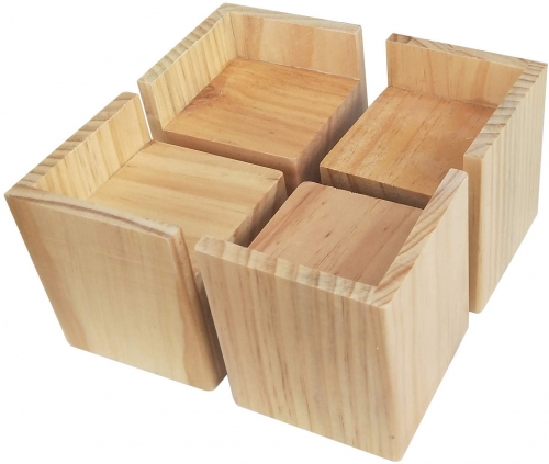 Wooden bed lift 11.4x11.4x9.5cm