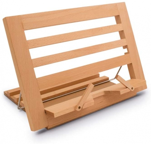 Wooden Reading Rest - Adjustable Cookbook Holder