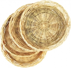 OCCASIONS Fox Run Brown Wicker Paper Plate Holders